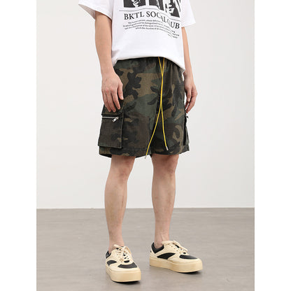 Three-dimensional Multi-pocket Workwear American Shorts Men