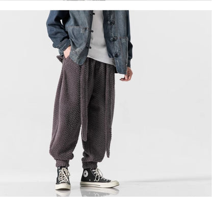 Lambswool Thick Retro Casual Cotton Pants Men