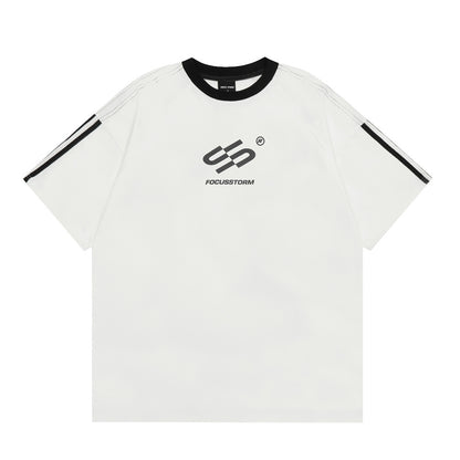 Creative Letter Print Short-sleeve T-shirt For Men