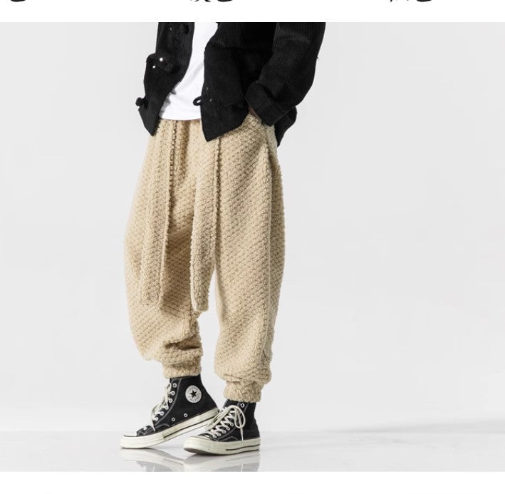 Lambswool Thick Retro Casual Cotton Pants Men