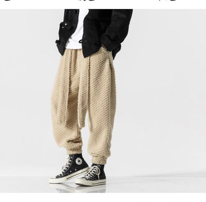Lambswool Thick Retro Casual Cotton Pants Men