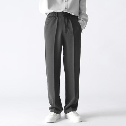 Straight Casual Trousers Loose Men Pants