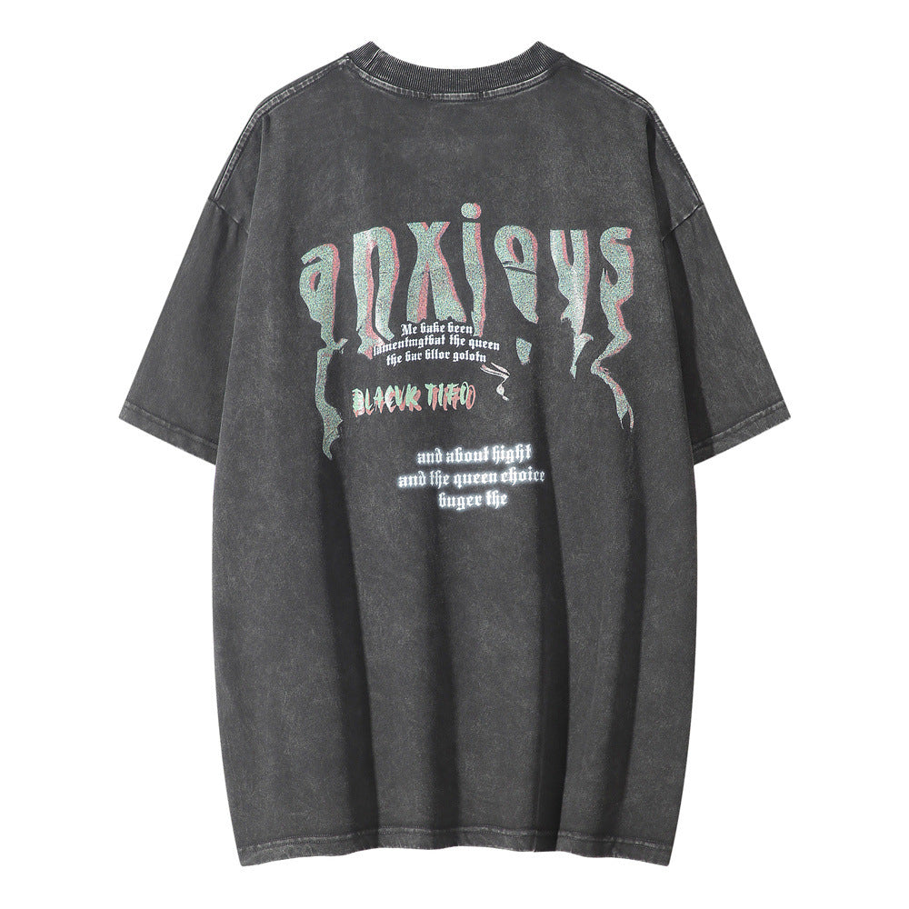 Fashion Printed Short-sleeved T-shirt For Men