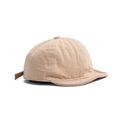 Washed Distressed Short-brimmed Cap