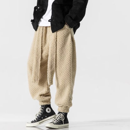 Lambswool Thick Retro Casual Cotton Pants Men