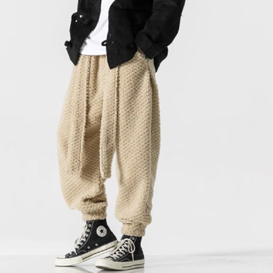 Lambswool Thick Retro Casual Cotton Pants Men