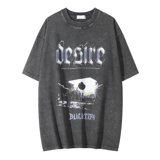 Pattern Printed T-shirt Top For Men