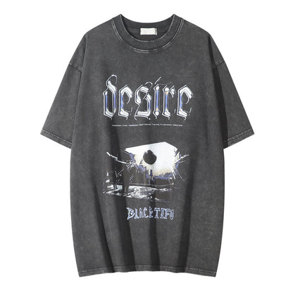 Pattern Printed T-shirt Top For Men
