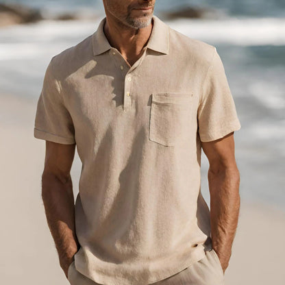 Ins Summer V-neck Polo Shirt Button Short-sleeved Tops