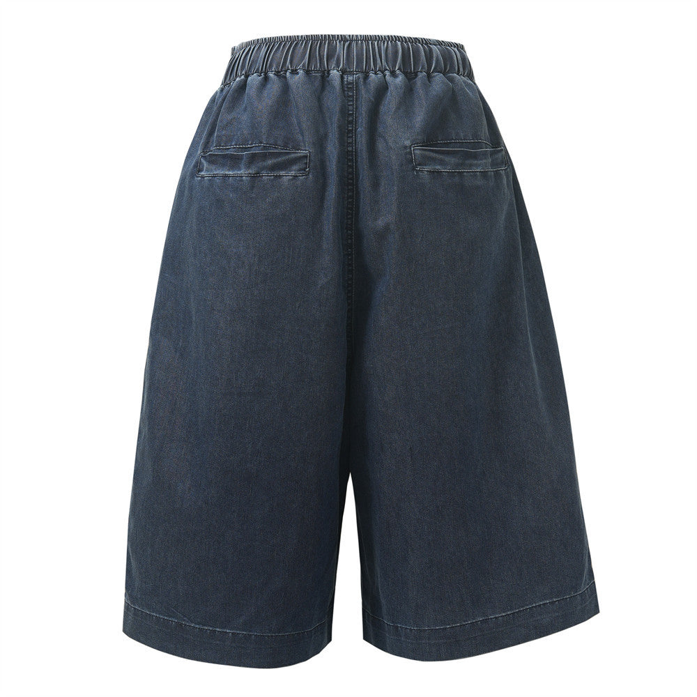 Patch Decoration Denim Shorts For Men