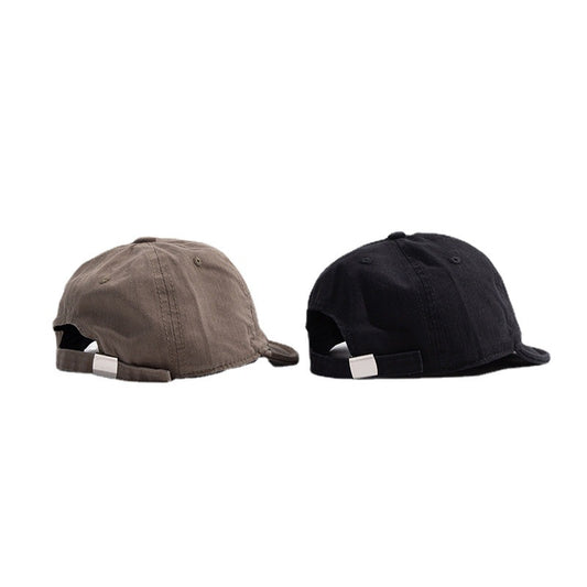 Washed Distressed Short-brimmed Cap