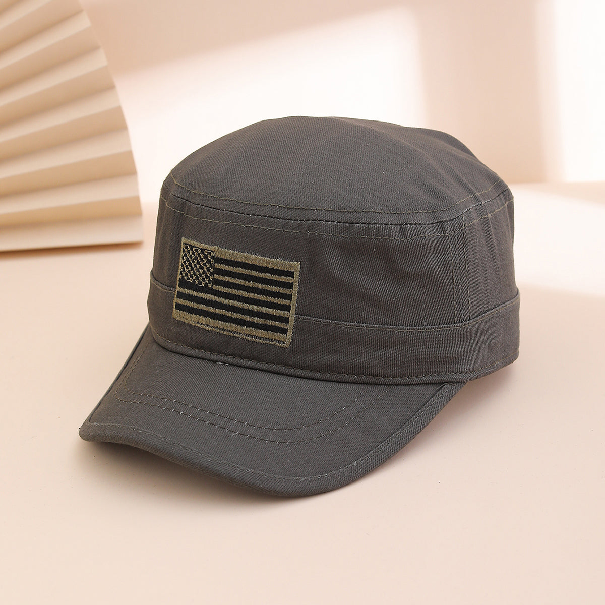 Cross-border Fashion Camouflage Pattern National Flag Baseball Cap, Soft-top Baseball Cap, Truck Driver's Flat Cap