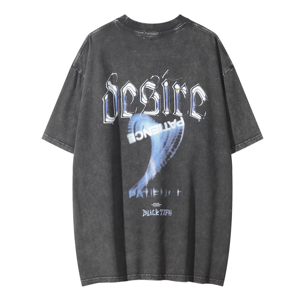 Pattern Printed T-shirt Top For Men