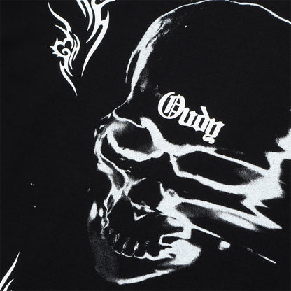 Dark Skull Printed Short-sleeved T-shirt For Men