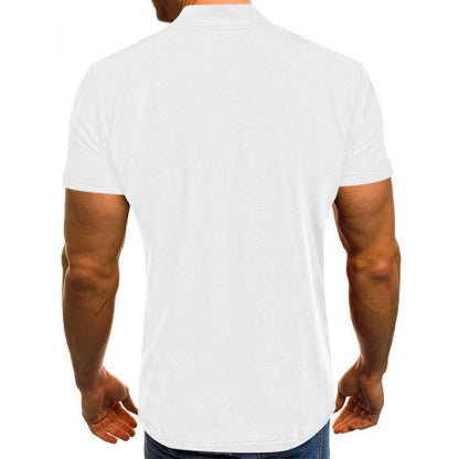 Polo Shirt Zipper Pocket Men's Sports