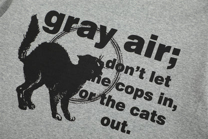 Kitten Printed Short-sleeved T-shirt For Men