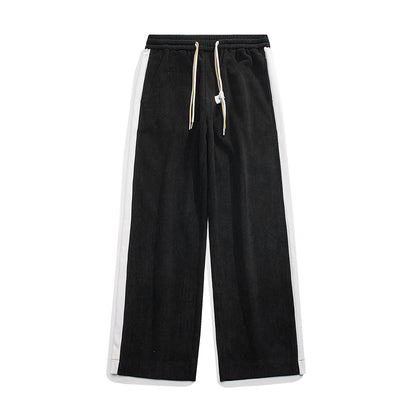 Side Stripes Corduroy Casual Pants Men