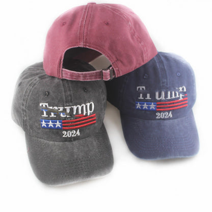 American Election Hat Washed Old Truck Driver Peaked Cap Sichuan Puwang Baseball Cap