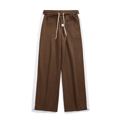 Side Stripes Corduroy Casual Pants Men