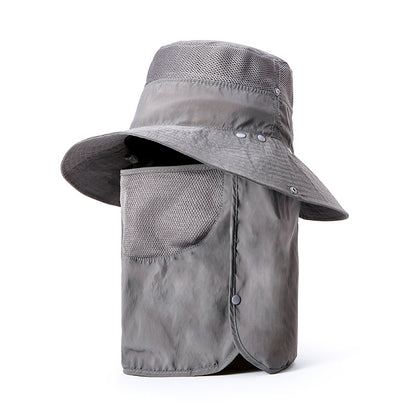Multipurpose Outdoor Climbing Fishing Tourism Brim Sun Fisherman Hat Summer Men Multifunction Bucket Hat Sun Protection Cap