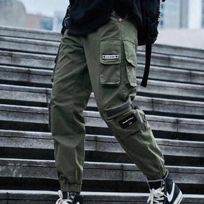 High Street Overalls Autumn And Winter NewTrousers Teen Fashion Brand Casual Pants Men