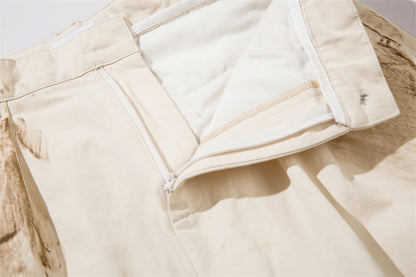 Dirty Painting Loose Casual Long Pants Men