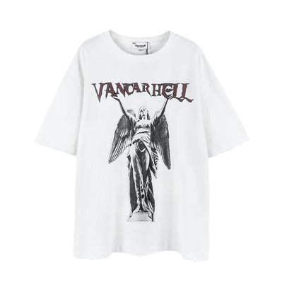 Statue Printed Short-sleeved T-shirt Men