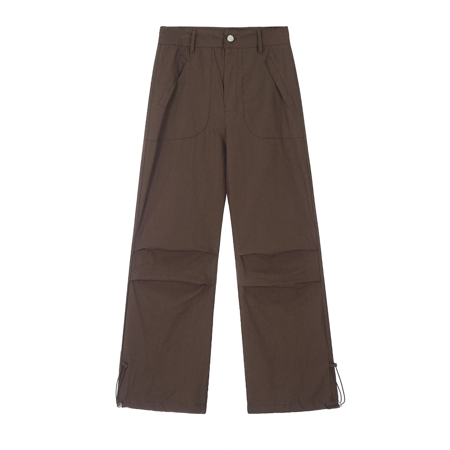 Retro Drawstring Paratrooper Casual Pants Men