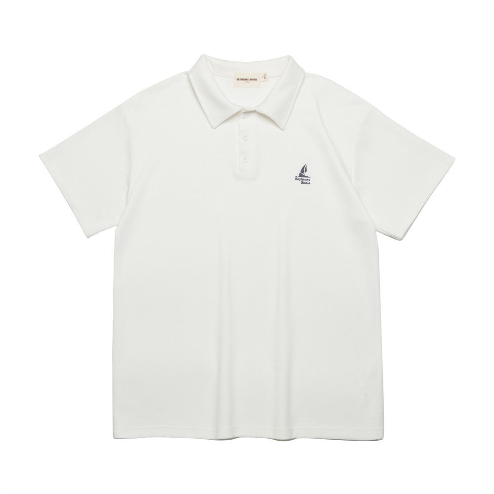 Printed Small Icon Polo Shirt Summer Simplicity Men