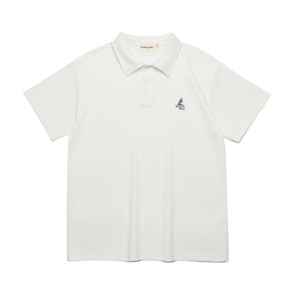 Printed Small Icon Polo Shirt Summer Simplicity Men