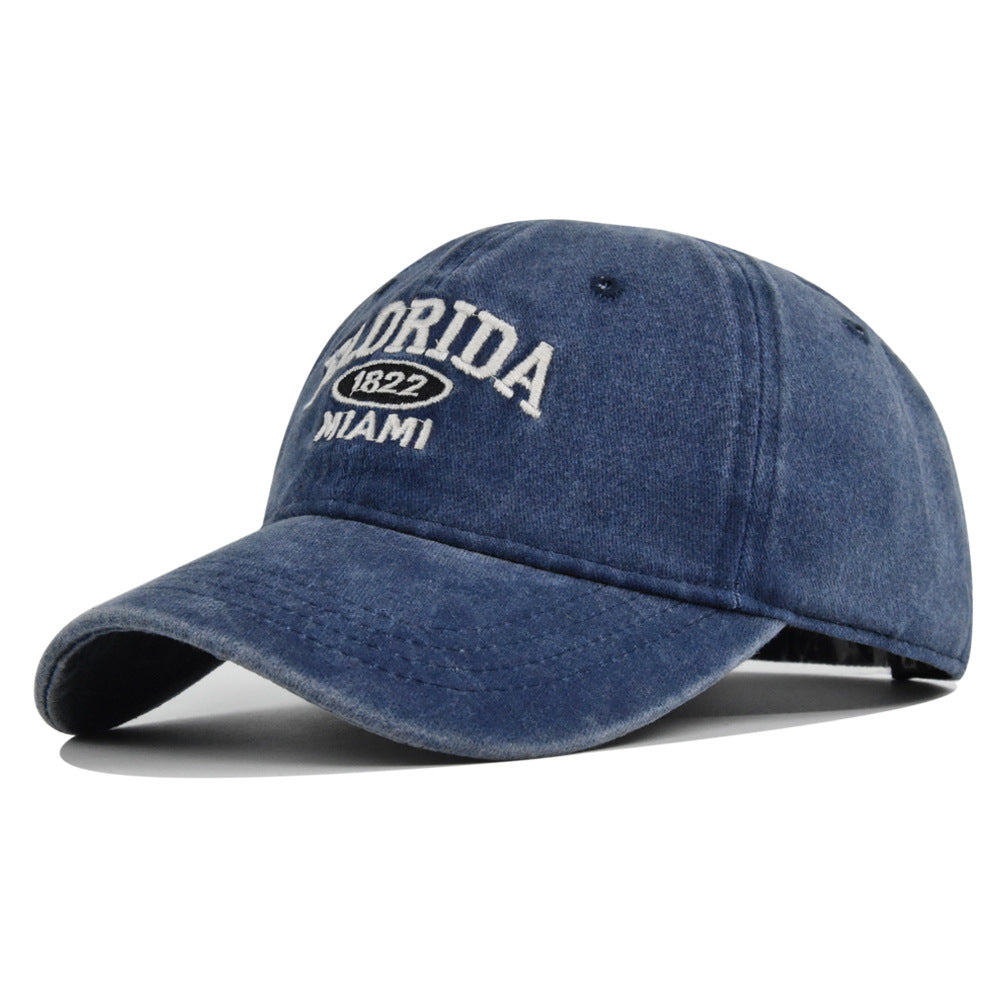 Retro Versatile Embroidered Baseball Cap