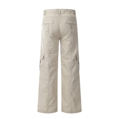 Fashion Solid Color Workwear Casual Pants Men