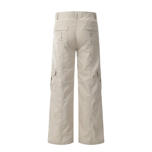 Fashion Solid Color Workwear Casual Pants Men